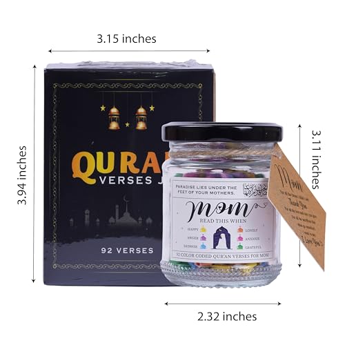 Image of Solmayco Quran Verses Jar for Mom - 92 Inspirational Messages