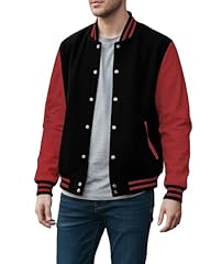 Black and Red - Varsity Jacket Men