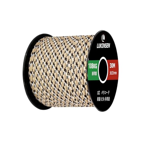 Lukinsen pR[h 2mm 3c 30m/60m pV[gR[h ω׏d108kg ׈ KC[v eg[v Lv AEghA DIY ҂ ANZT[p (, 30m)