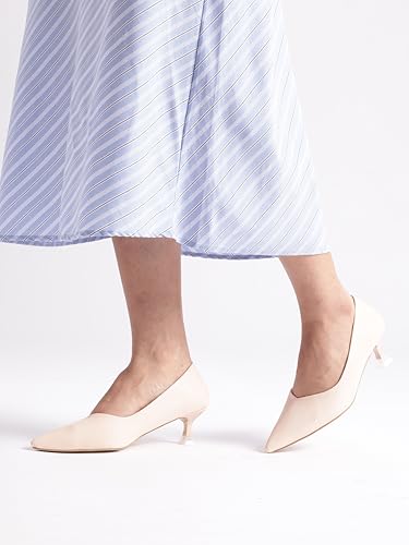 Image of Marc Loire Women's Kitten Heel Pump Shoes for Formal and Office Wear