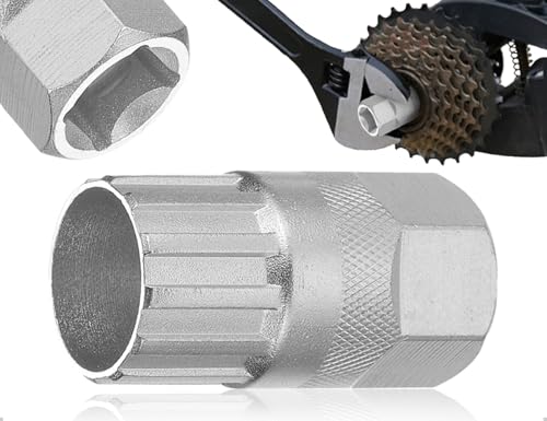Emezddo utensile per Cassette per Bicicletta,Accessorio per l'estrazione della Ruota dentata,Strumento di Riparazione per la rimozione della Ruota Libera,Compatibile con Shimano Biciclette
