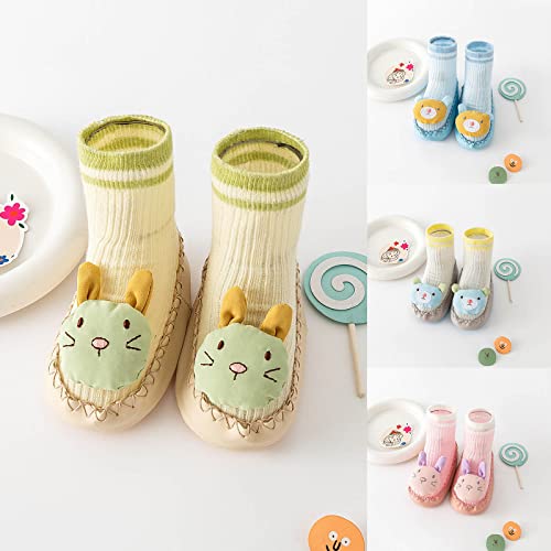 Kids Toddler House Slippers Boys Girls Indoor Cartoon Bear Home Shoes Non Slip Sneaker Lightweight Knit Slipper2