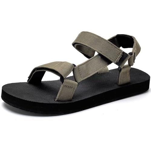 Image of WateLves Men's Sandals Hiking-Sport-Sandals with Adjustable Webbing Lightweight Water-Athletic-Beach-Sandals for Walking-Fishing-Travel-Trekking-Camping