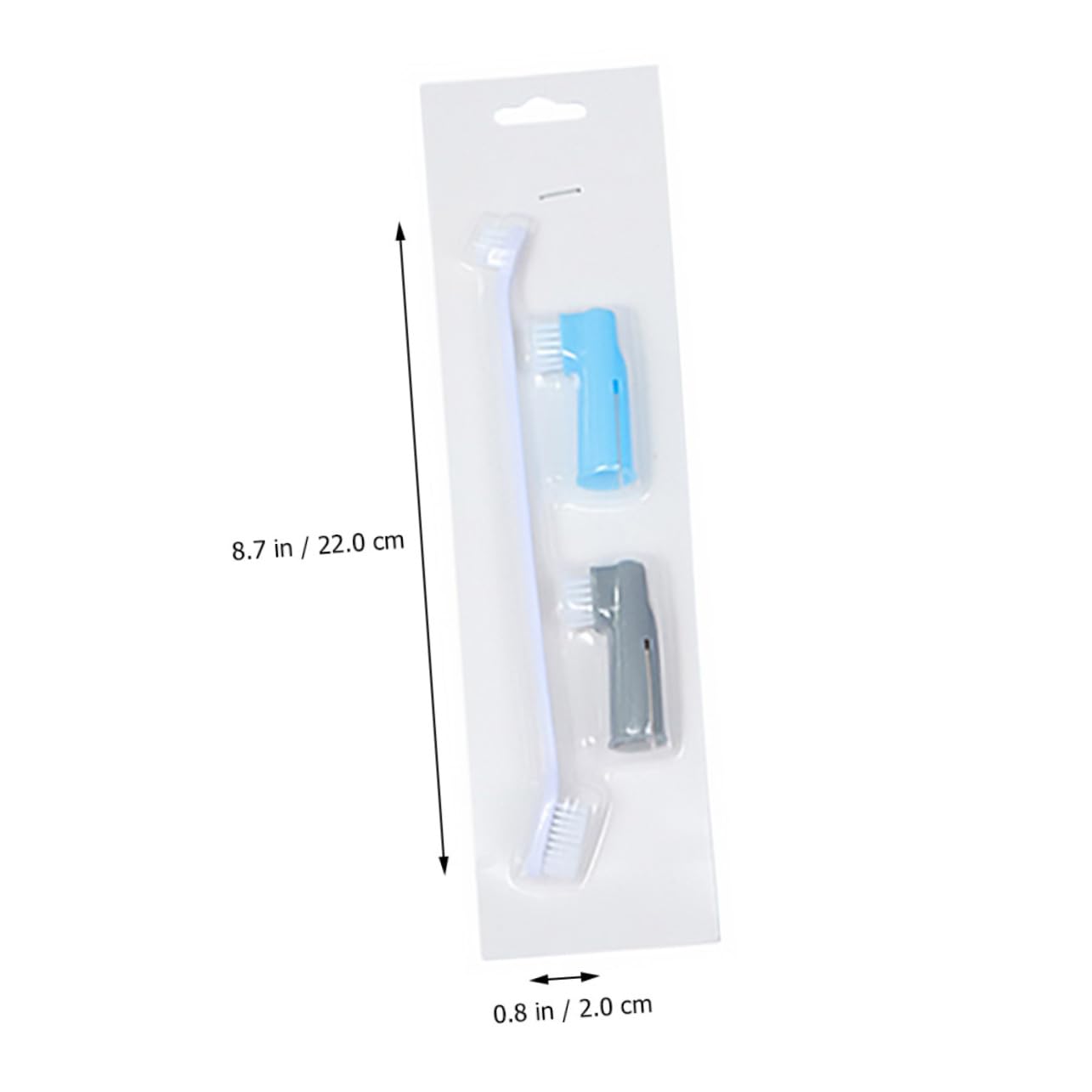 FOMIYES Kit Da 3 Set Di Spazzolino Da Denti Per Cani E Gatti Spazzola Per Dita Delicata Per Animali Domestici 3 Pezzi*3