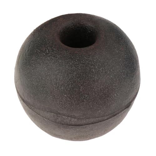 Yiju Rope Float Buoy Ball 15 cm Water Fishing Marker for Boating Pool Swimming Warning Lines Crabbing Trail, Black