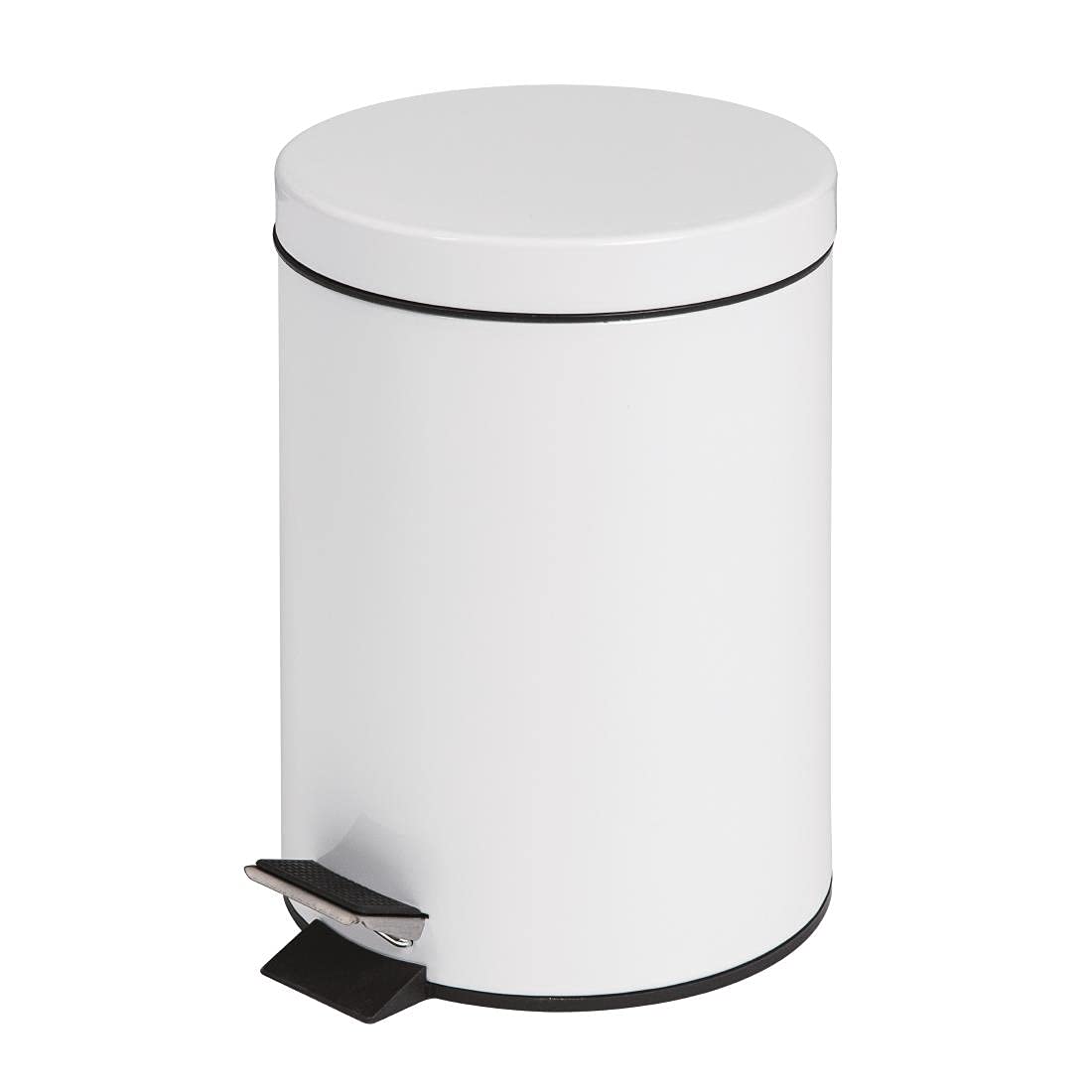 Bolero DP038 Poubelleà pédale Blanc 5 l