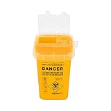 zroven Récipient de poubelle de boîte de rebut d'aiguille de poubelle médicale de boîte de déchets de tatouage avec le couvercle