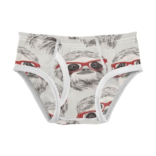 Wusikd Sloth Sunglasses Boys' Underwear Cotton Boys Briefs Soft Toddler Underwear 2T