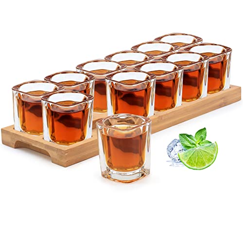 【Multifunzioni】Il set di bicchierini può essere utilizzato come SERVIZIO DA VINO per shot di liquori come Whisky da Cocktail, Brandy, Vodka, Rum, Tequila o come ELEGANTI DECORAZIONI per bar, feste, club, casa.