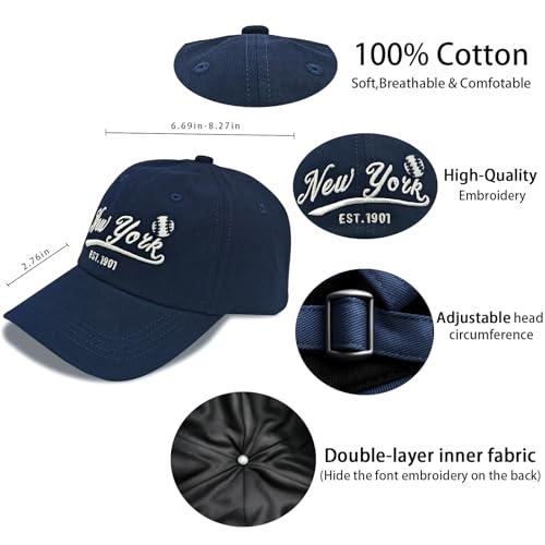 Image of Cap Hat Classic Vintage Embroidered Hat Cap for Men Women Teenager Cap Adjustable