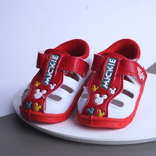 Image of Kids Chu-Chu Sound Musical First Walking Cozy Sandals for Baby Boys and Baby Girls Age 9-22 Months