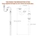 Bathroom Sink Drain Kit,for Most 1-1/4” Bathroom & Kitchen Sink Drain Repair,1-1/4” P Trap or S Trap Sink Plumbing Kit,Sink Pipe Replacement Parts