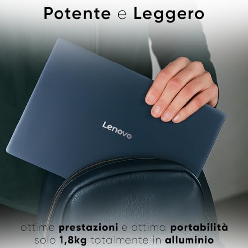 Ideapad Slim5 Pc Portatile, Notebook Amd Ryzen7 7735HS, 32GB RAM DDR5, SSD 1TB (2 x 512Gb), Display 16" WUXGA IPS FHD+, Laptop Wi-Fi 6, Usb Thunderbolt, Tastiera Retroilluminata, Cosmic Blue - Notebook - Immagine 2