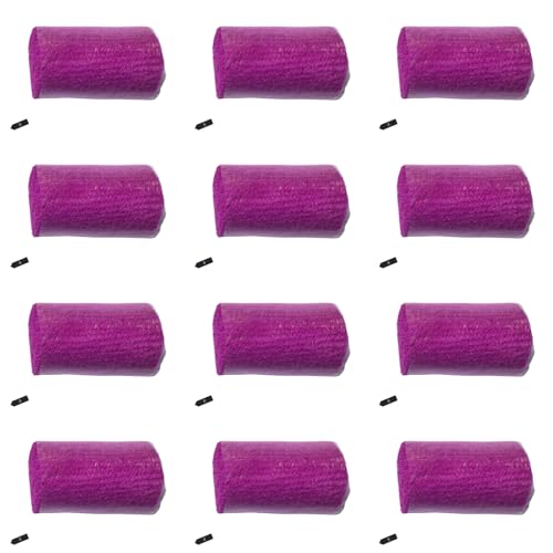 Image of Yglnden 12 Rolls Latch Hook Kit Colorful Yarn Bundles Cut Rug DIY Latch Hook Yarn for Handmake Craft Sewing Knitting for Adults (Rose#08)