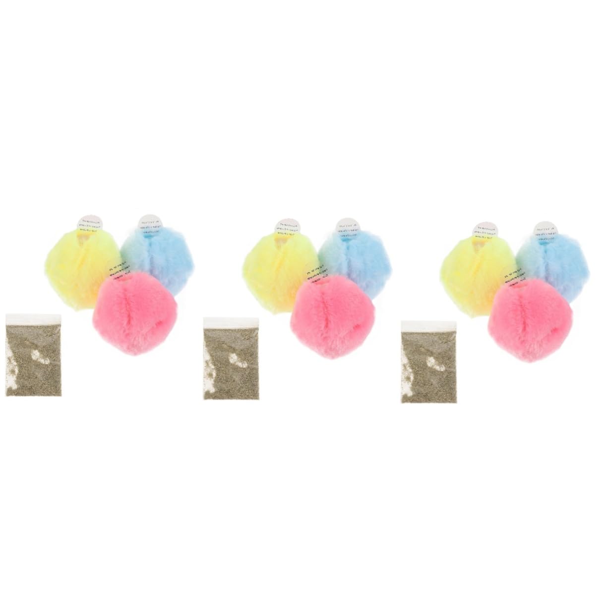 SUPVOX 9 Piezas De Juguetes De Peluche para Mascotas Juguetes De Bolas para Gatos Bolas Chirriantes para Mascotas Juguete para Gatitos con De Felpa Juguete para La Dentición