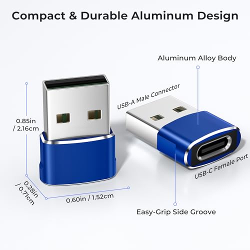 Image of Basesailor USB to USB C Adapter 3Pack,Type C Female to USB A Male Cable Converter for MacBook Pro,iMac,PC,Laptop,Computer,Samsung Galaxy Note 10 20 S20 S21 S22 S23,Google Pixel 5 4 4A 3 3A 2 XL