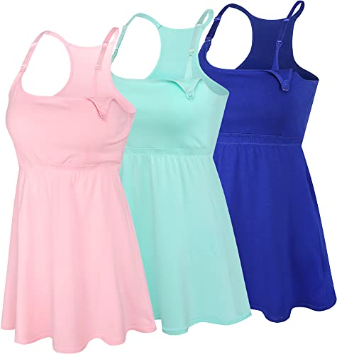 Maternity Nursing Tank Tops with Bralette (3 pack) by SUIEK