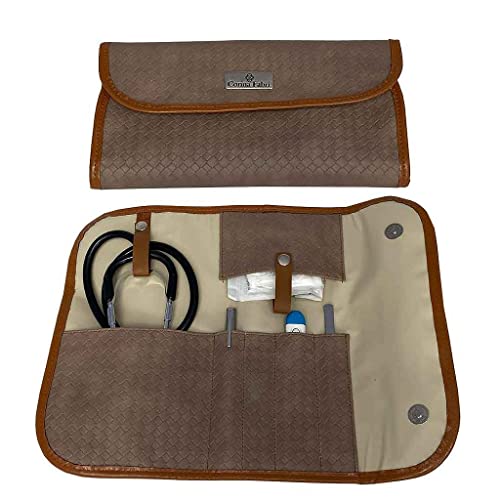 Kit Organizador em Vinil Trançada Marrom