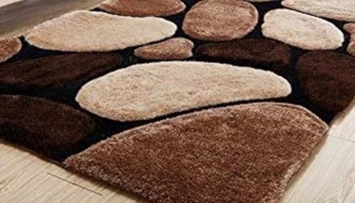 Image of Premium Soft Shaggy Runner Rug for Hallway, Bedroom & Living Room | Modern Geometric Pattern Carpet | Fluffy Bedside Floor Mat | Non-Slip Long Runner for Home Decor [2x6 Feet Multi 16]
