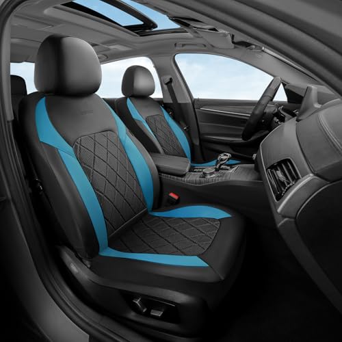 Image of Coverado Car Seat Covers, Front Seat Covers, 2 Front Automotive Seat Cover, Mesh Breathable Seat Protectors, Universal Fit for Most Cars