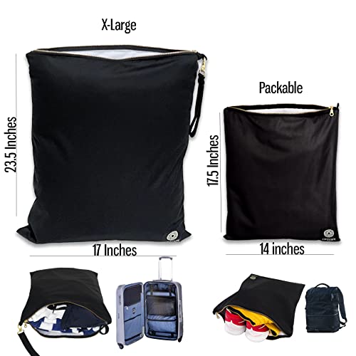 Waterproof Antimicrobial Wet Clothes Bags Packing Set Inhibits Odor And Bacteria From Swimsuits, Dirty Travel & Gym Laundry Made In Usa #TOP7