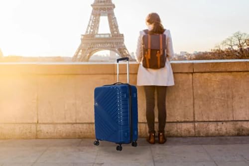Image of American Tourister Kamiliant -8 Wheel, 3PC Set (Small + Medium + Large) Hard PP Suitcase for Travel /Trolley Bag for Travel /Travel Bag with TSA Lock & Smooth Sliding Double Wheel (Blue)