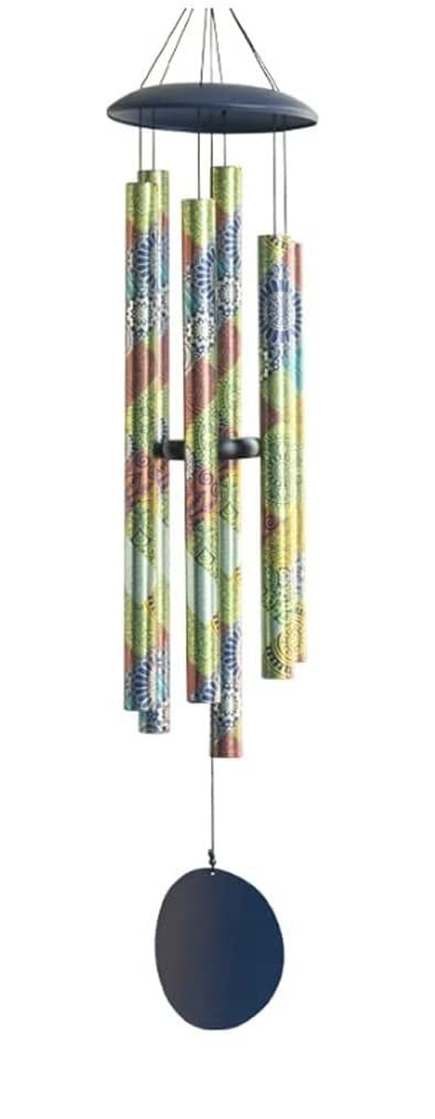 Windspiel Garten Windspiele für Draußen Outdoor Deep Tone, 45-Zoll-Memorial-Windspiele Groß Mit 6 Schweren Röhren Im Freien Für Hängende Dekoration Im Garten Klangspiel (Color : A)