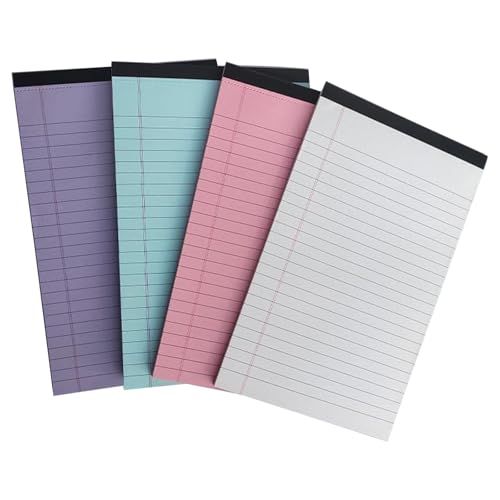 4 PCS 50シートA 4 A 5 Note Pad Legal Pad Line Paper多機能書き込み並べ紙
