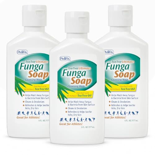 Pedifix FungaSoap Tea Tree Oil Foot &amp; Body Wash, 6 fl oz, Pack of 3