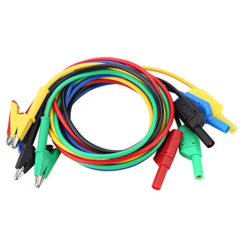 P1018A Alligator Clips Test Leads, High Voltage Banana Plug Crocodile Clip Test Probe Lead Testing Cable for Multimeter Electrical Testing