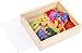 small foot wooden toys, Colorful Wooden Magnetic Numbers in a Travel Box 40 Pieces for Learning Numbers and Early Math Educational Toy Designed for Ages 3+, Multi