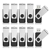 KEXIN USB Drive Bulk 20pcs 512MB USB Flash Drives Flash Drive Thumb Drive Bulk Flash Drives Swivel USB 2.0 (512MB, 20PCS, Black)