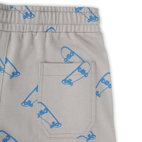 Image of Alan Jones Clothing Boys Casual Bermuda Shorts | Placement Print | French Terry | Regular Fit | Drawstring Closure | Age 5-16 Years | Lounge & Casual Wear