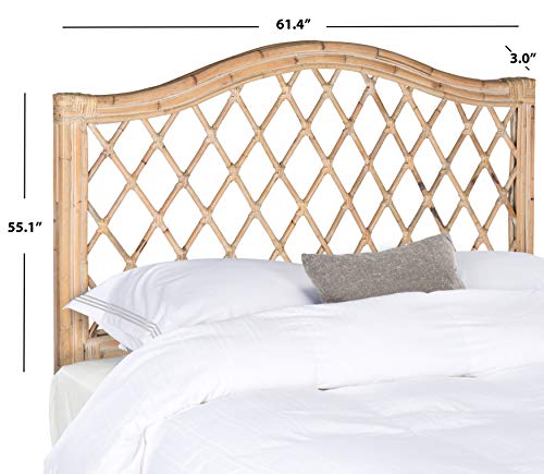 Safavieh Gabrielle Headboard, Queen, White Washed - Image 4