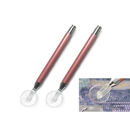 Dranweill Two-Piece Diamond Painting Wheel Tools with Groove,Wheel Pen,Diamond Art Roller Pen - New Grooved Gem Art Accessory for Faster, Diamond Painting Accessories and Tools