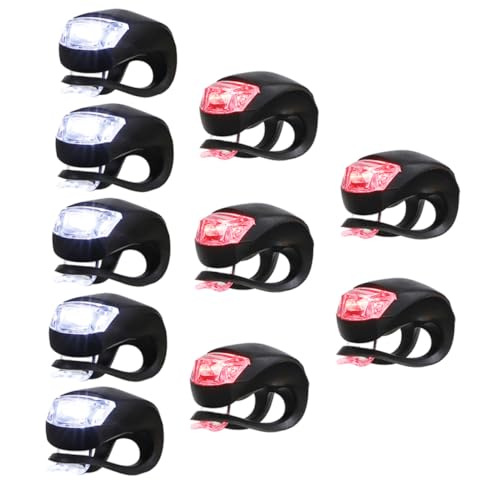 Luces de bicicleta PRETYZOOM de silicona para tus escapadas nocturnas y rutas de montaña