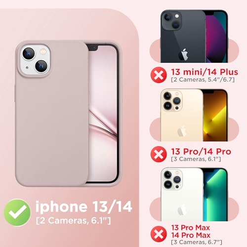 Image of GolbinBox Magnetic for iPhone 13 /14 Case, Silicone Cover, Light Taro