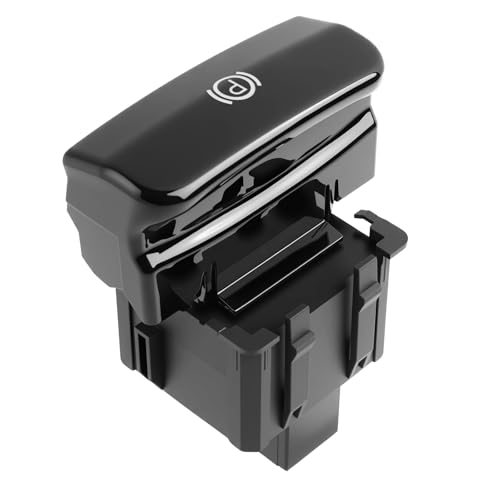 Botón de freno de mano, Interruptor de freno de mano electrónico OEM 470703, botón de freno de estacionamiento para C4, C4 Picasso 1, Grand Picasso 1, DS4 (2006-2019) 3008 5008, Negro brillante