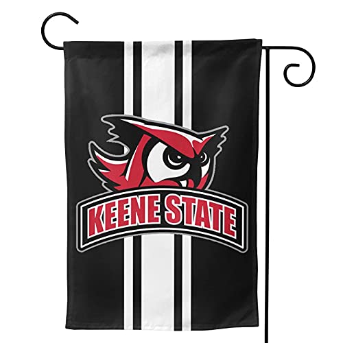 HNRYEV Keene State College Logo Garden Flag Suitable for Students Outdoor Flag Yard Party Flags 28"X40"