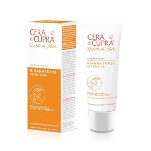 Cera di Cupra, Reparierende Handcreme, entwickelt für trockene und rissige Hände, lindert Irritationen und Rötungen, Made in Italy, Dermatologisch Getestet, Tube 75 ml