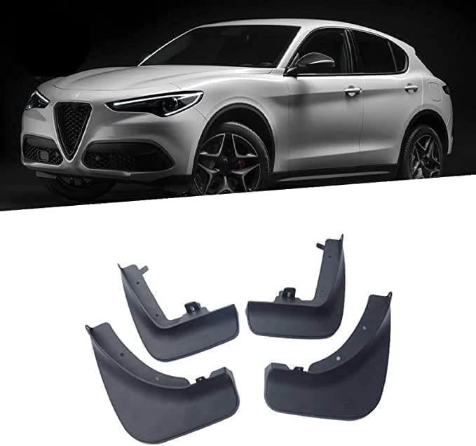 Guardabarros Alfa Romeo Stelvio homologados duraderos con anclaje original sin taladro