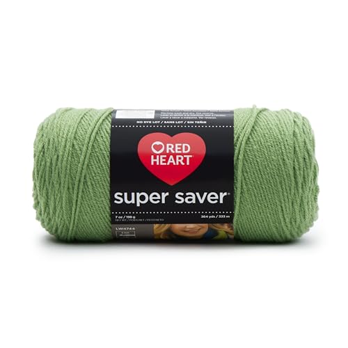 Red Heart Super Saver Yarn-Tea Leaf, Acrylic, 11.67 x 27.4 x 11.67 cm