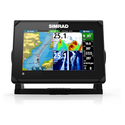 Simrad GO7 XSR - 7-inch Chartplotter with Active Imaging 3-in-1 Transducer, C-MAP Discover Chart Card