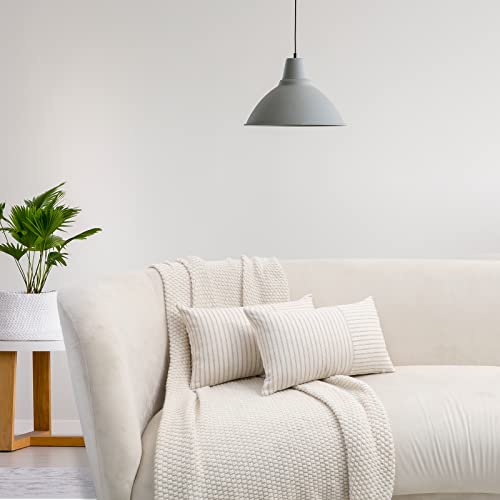 Hckot HKPW26 KHAKI12 Outdoor Pillow Covers 12X20, Lumbar Throw Pillow Covers Set Of 2 thumb #1