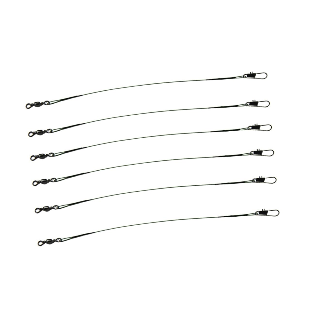 SUPVOX 20cm Stainless Steel Anti Winding Fishing Line Rigging Ferrules and Crimp Kit for Leaders Lure Line Protection