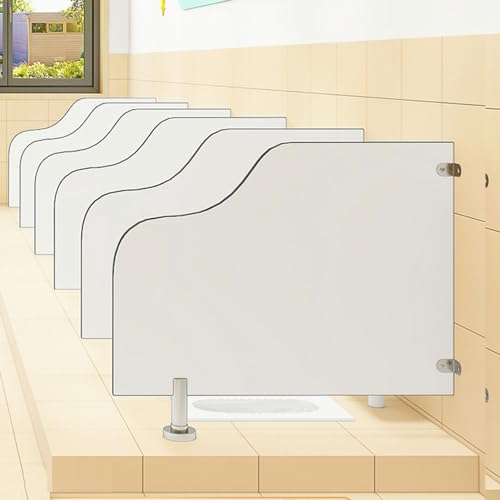 Pantalla de urinario de 31.4in en pack de 2pcs para aseos de colegios 3