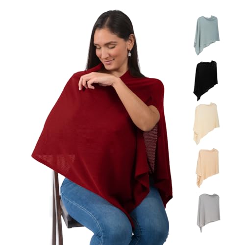 Image of Ponchy by Gold Mamas - Breathable Nursing Cover for Breastfeeding - Versatile 5 in 1 Poncho Design - Perfect for Privacy - Essential for Baby Registry - Ideal Cover Up for Moms