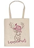 Baumwolltasche mit Trachtenmotiv und lustigen bayerischen Spruch!