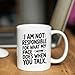 Humorous Gift Idea Not Responsible What My Face Does When You Talk 11 Oz White Ceramic Coffee Mug 759038