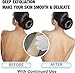 Shower Back Massager Body Scrubber -1 Pair Exfoliating Dual Texture Bath Gloves and 3 Pcs Super Soft Silicone Facial Cleansing Brush for Shower, Spa, Massage and Body Scrubs, Dead Skin Cell Remover